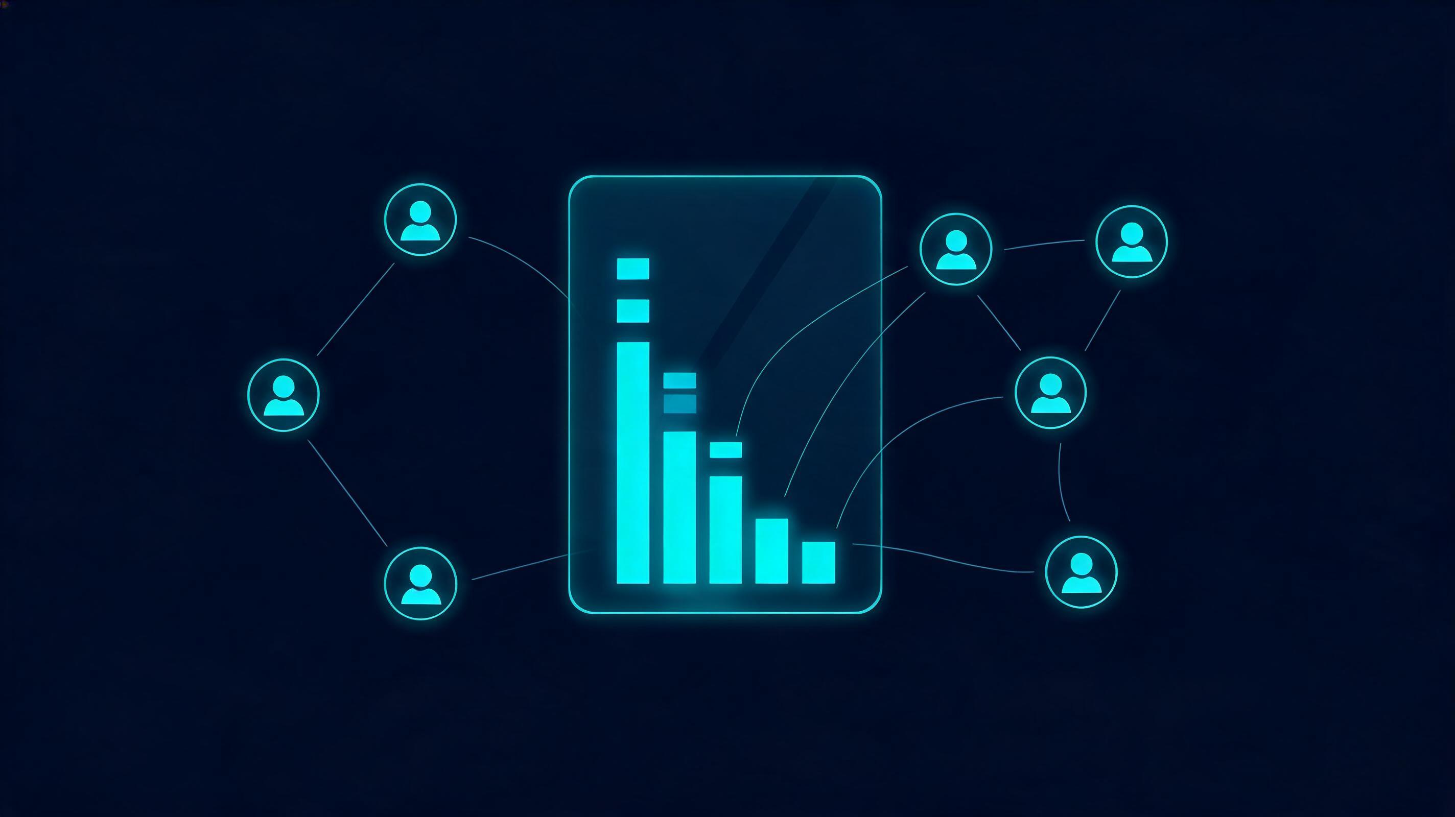 Feed professionale con grafici di engagement in crescita